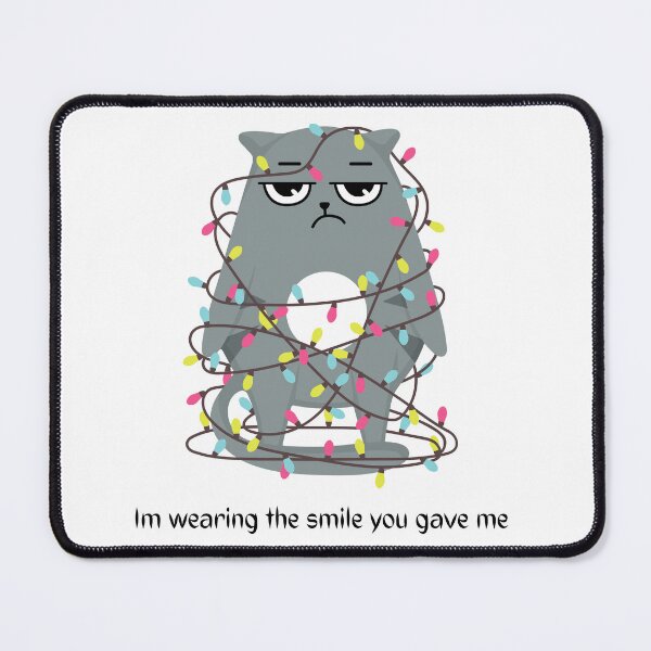 Item preview, Smile Kitty tangled in lights designed and sold by WoodenT.