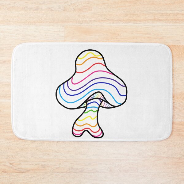 Item preview, The Perfect Magic Mushroom: Exotic Trippy Rainbow Contour Lines designed and sold by Ciara Shortall.