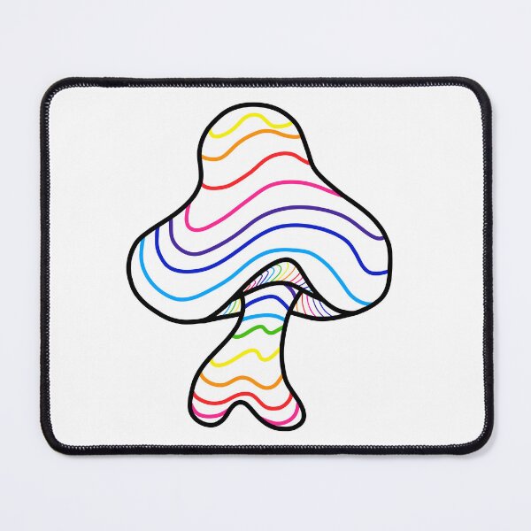 Item preview, The Perfect Magic Mushroom: Exotic Trippy Rainbow Contour Lines designed and sold by Ciara Shortall.