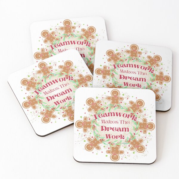 Item preview, Teamwork Makes the Dream Work - Christmas Theme - Gingerbread Men designed and sold by AJGDesignsByAsh.