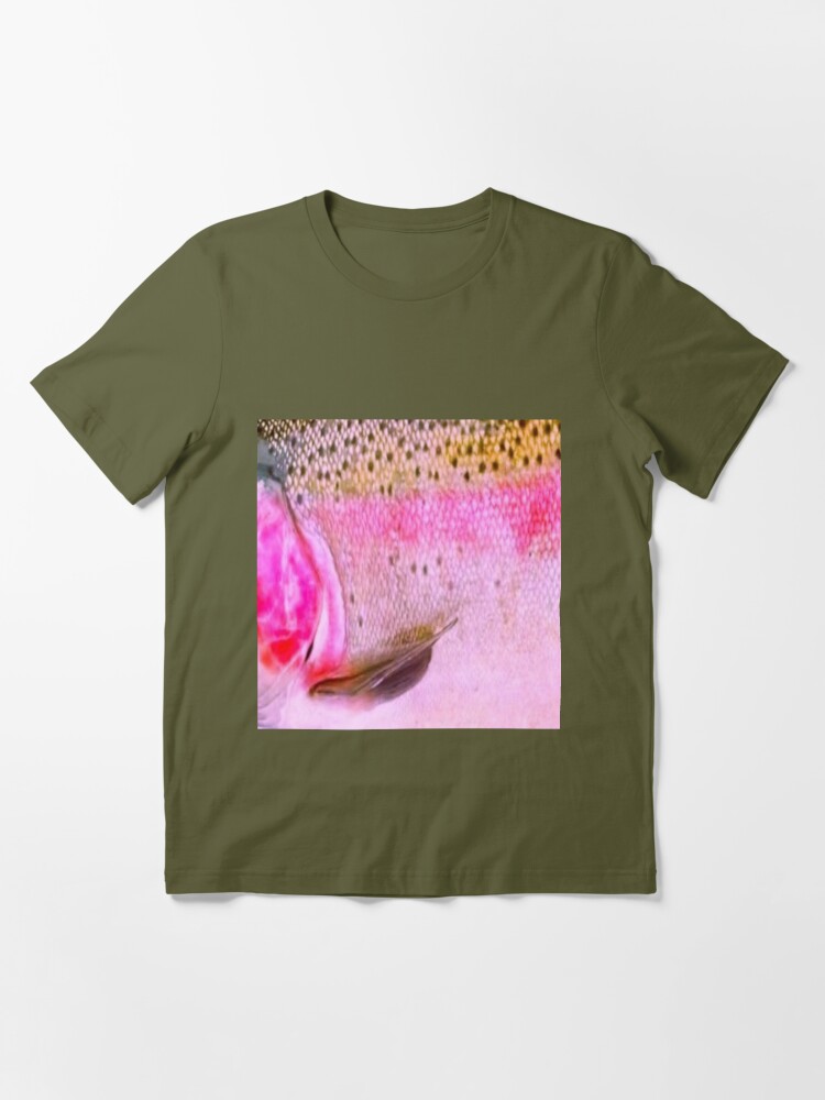 Vibrant Rainbow Trout Skin Pattern Essential T-Shirt for Sale by