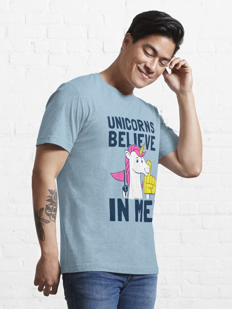Alternate view of Unicorns Believe In Me Essential T-Shirt