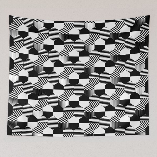 Item preview, Bicolor hexagon designed and sold by CapitiArt.