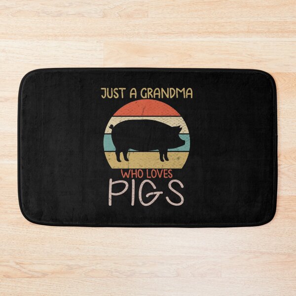Item preview, Just A Grandma Who Loves Pigs, Pigs, Pig, Pigs lover, Pig idea, Pig gift, Pig design designed and sold by RedArtsDesign.