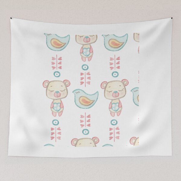 Item preview, Cartoon bear and bird  designed and sold by DOOSKY M.