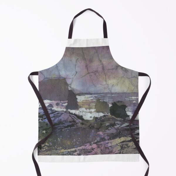 Item preview, Reykjanestá Peninsula in Iceland. Watercolor painting rocky coastline Iceland designed and sold by rfoxphoto.