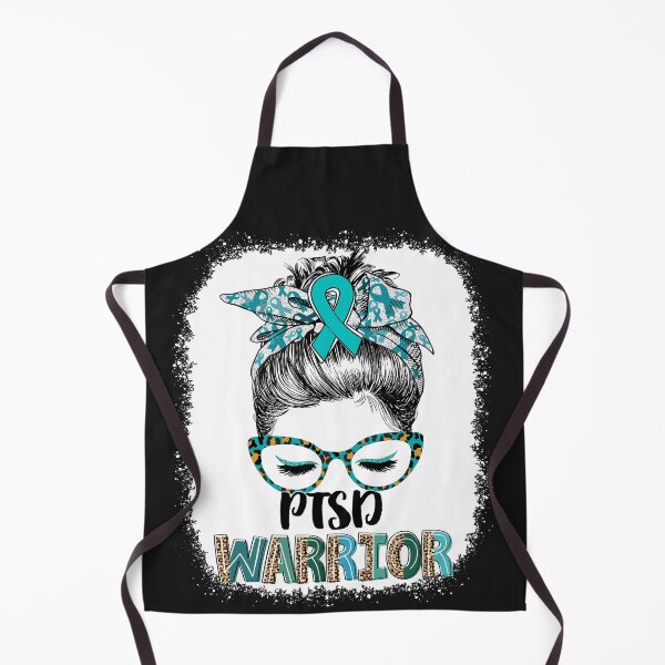 Item preview, Messy Bun Leopard PTSD Warrior designed and sold by rechardtee.
