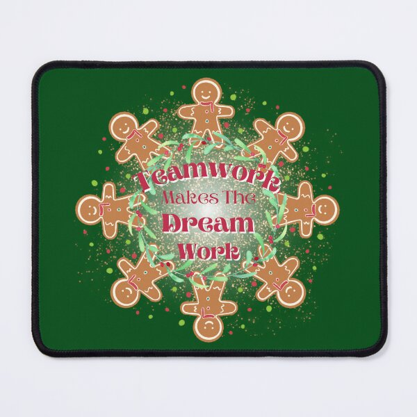 Item preview, Teamwork Makes the Dream Work - Christmas Theme - Gingerbread Men designed and sold by AJGDesignsByAsh.