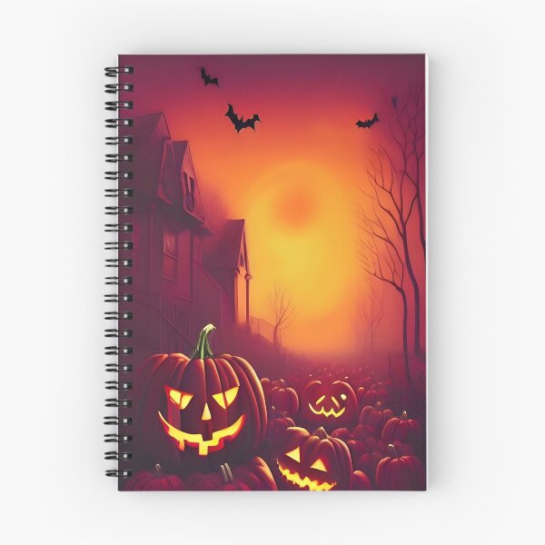 Item preview, Halloween haunted house and pumpkins designed and sold by omar-alsayed52.