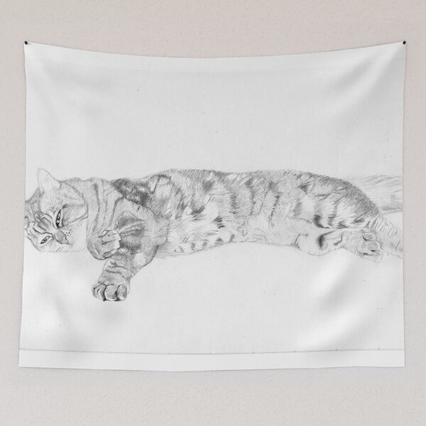 Item preview, Tabby Cat relaxing designed and sold by DavidASmith.