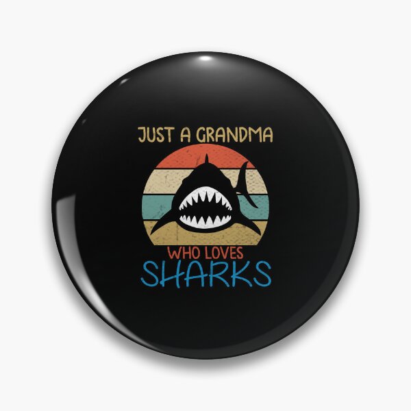 Item preview, Just A Grandma Who Loves Shark Teeth, Just A Grandma Who Loves Sharks, Shark Teeth, Shark, Sharks, Sharks lover, Shark gift, Shark design designed and sold by RedArtsDesign.