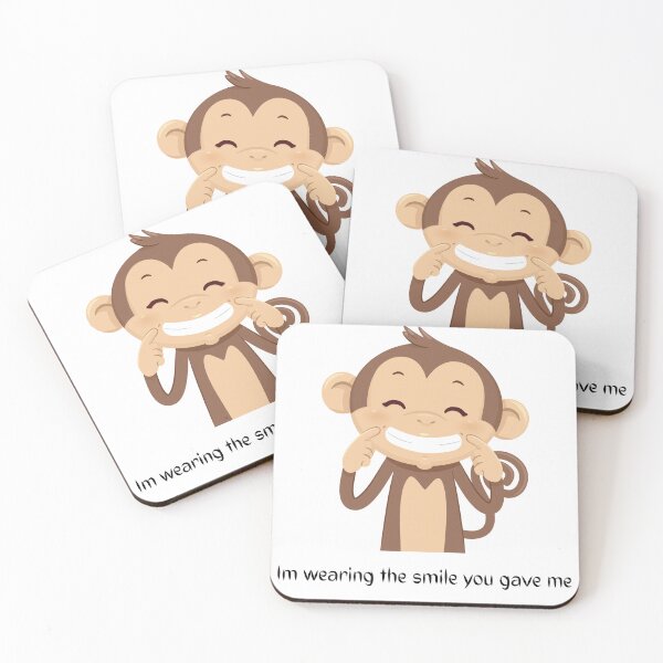 Item preview, Monkey Smile Face designed and sold by WoodenT.