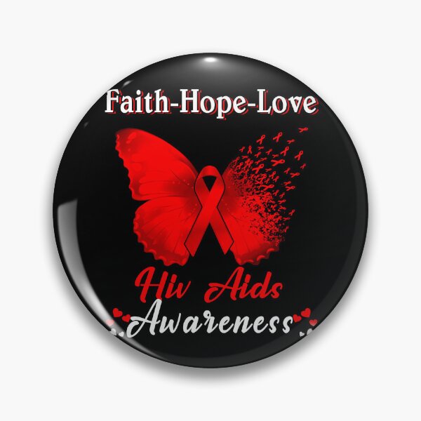 Item preview, Faith Hope Love Butterfly Hiv Aids Awareness designed and sold by Gillosina.