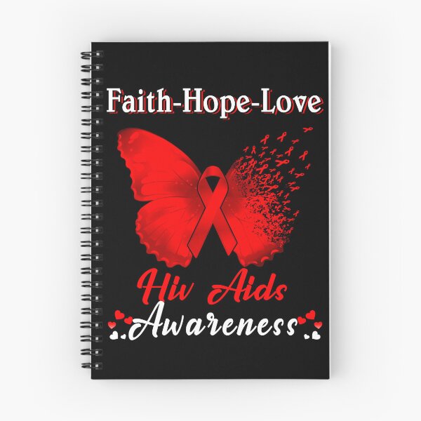 Item preview, Faith Hope Love Butterfly Hiv Aids Awareness designed and sold by Gillosina.