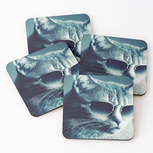 Item preview, Cool Cat (Teal Filter) designed and sold by OccultDreams.