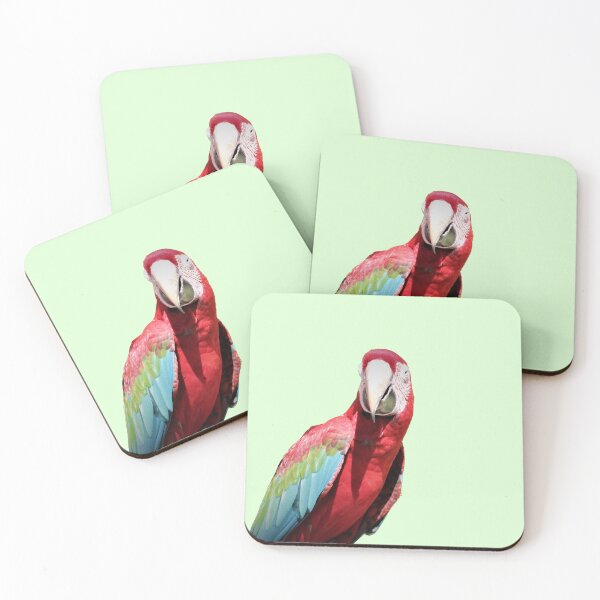 Item preview, red parrot backgroundless photograph designed and sold by JukeBoxPixelArt.