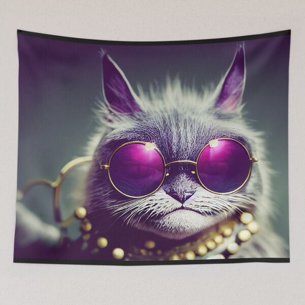 Item preview, Cool Cat (Purple Filter) designed and sold by OccultDreams.