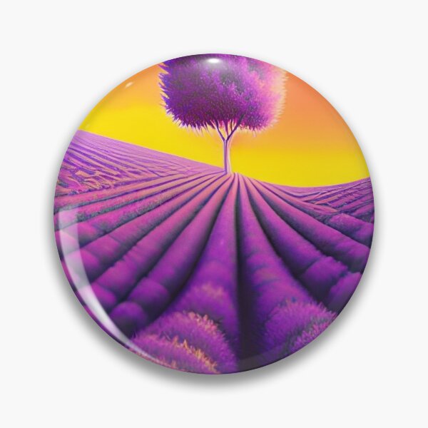 Item preview, Lavender field artwork designed and sold by GroovyDino.