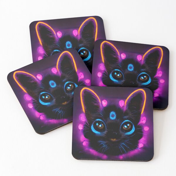 Item preview, Neon kitty designed and sold by MagicGoddess.