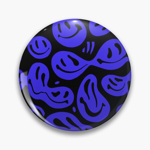 Item preview, Black N Blue Melted Happiness designed and sold by STUDIO MORE Los Angeles.