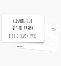 Anniversary Card. Best Decision Ever Postcards