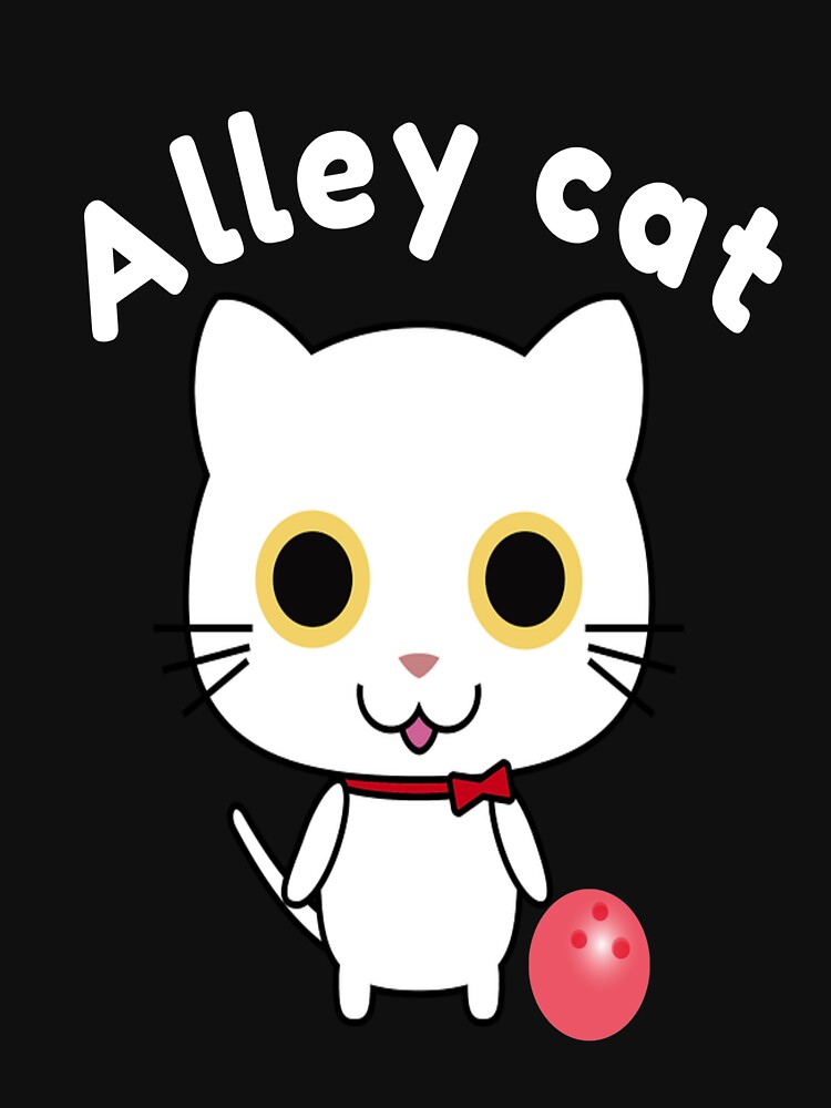 "Cute Alley Cat Bowling T-Shirt" Zipped Hoodie by Discofunkster | Redbubble