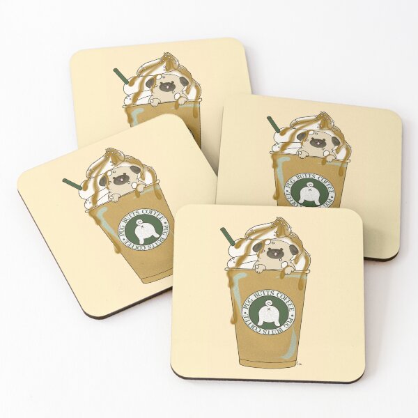 Item preview, Salted Caramel Pug-accino  designed and sold by Shelby Large.
