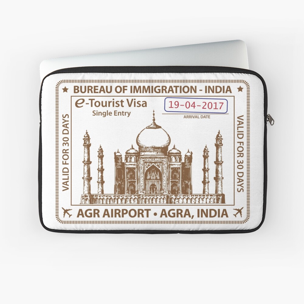 Passport Stamp Agra India Laptop Sleeve By Travelwitheric Redbubble Passport Stamp Agra India Laptop Sleeve By Travelwitheric Redbubble