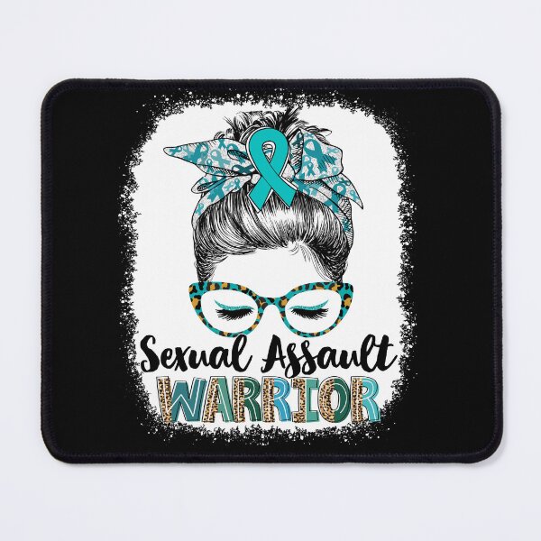 Item preview, Messy Bun Leopard Sexual Assault Warrior designed and sold by rechardtee.