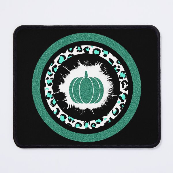 Item preview, Glitter Pumpkin Leopard Rings (Teal) designed and sold by SimplyMe-Plus.