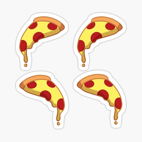 Pizza pattern Sticker