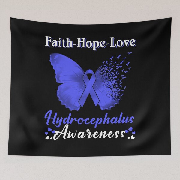 Item preview, Faith Hope Love Butterfly Hydrocephalus Awareness designed and sold by Gillosina.