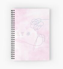 BTS watercolor Love Yourself Spiral Notebook