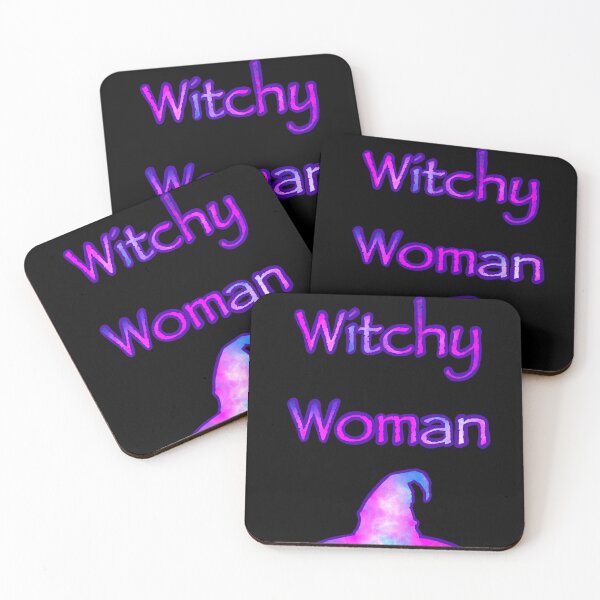 Item preview, Witchy Woman with Witch Hat Pink/Purple designed and sold by Suzalicious.
