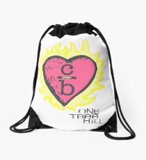 One tree hill- Burning Heart Drawstring Bag