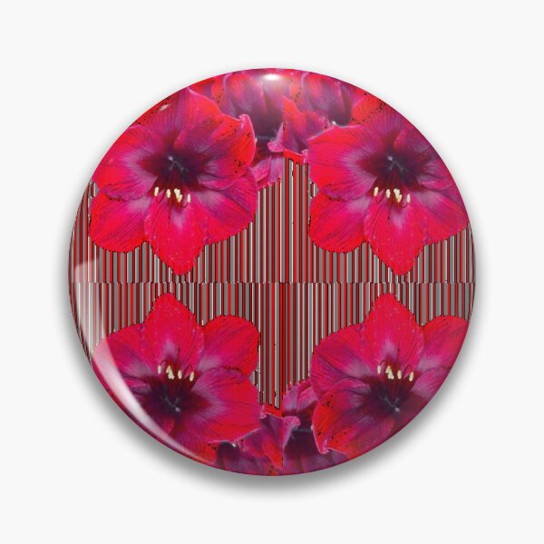 Item preview, RED AMARYLLIS GARDEN FLOWER PATTERN ABSTRACT ART designed and sold by sharlesart.