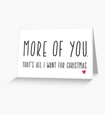 Tarjeta de felicitación Tarjeta de Navidad para novio. Romántica tarjeta de Navidad. Más de ti