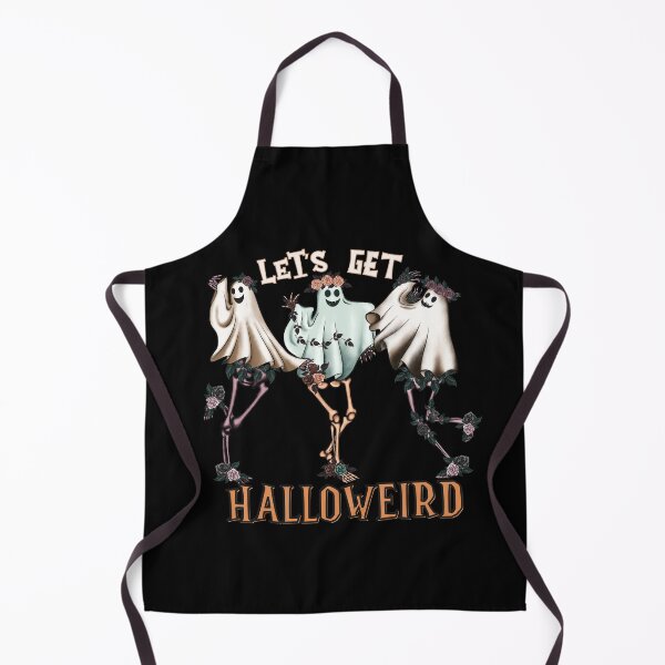 Item preview, Let's Get Halloweird Funny Ghost Skeleton designed and sold by onthemovedesign.