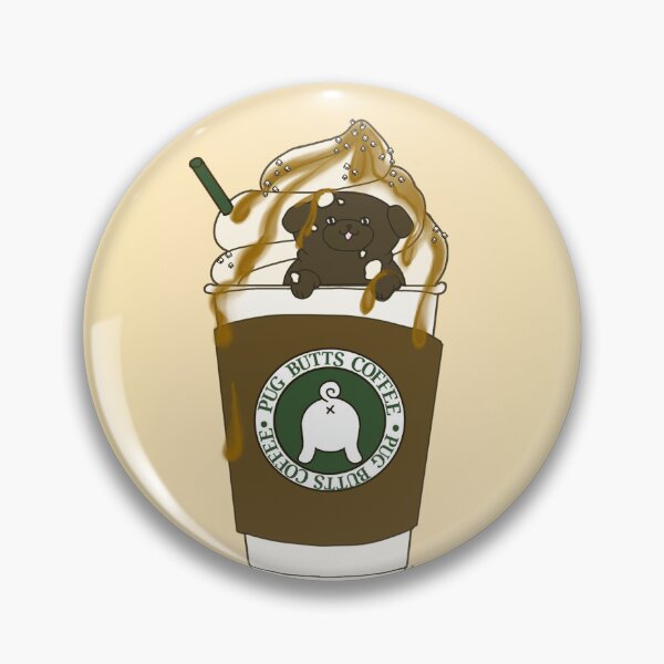 Item preview, Salted Caramel Mocha Pug-accino designed and sold by Shelby Large.