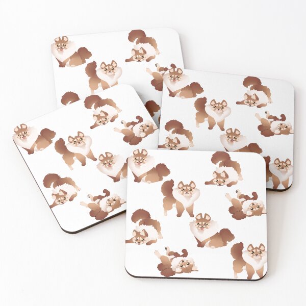 Item preview, Cute Lineless Pomeranian Pattern designed and sold by Runaway-Rosie.