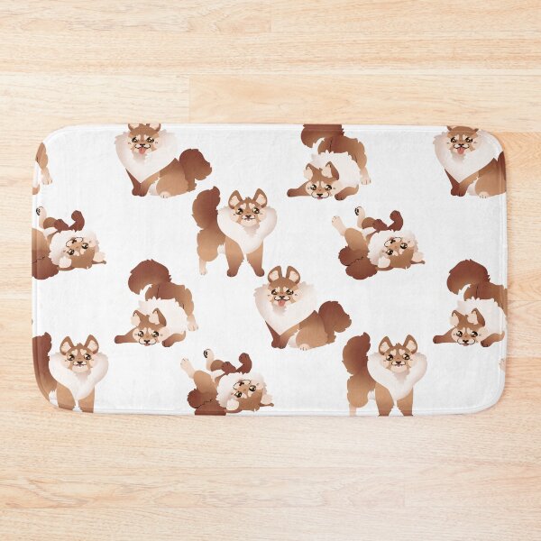 Item preview, Cute Lineless Pomeranian Pattern designed and sold by Runaway-Rosie.