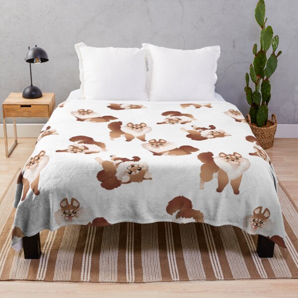 Item preview, Cute Lineless Pomeranian Pattern designed and sold by Runaway-Rosie.