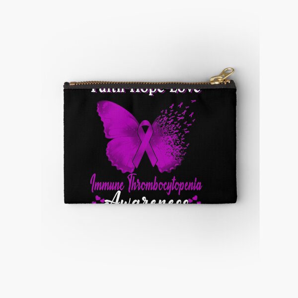 Item preview, Faith Hope Love Butterfly Immune Thrombocytopenia Awareness designed and sold by Gillosina.