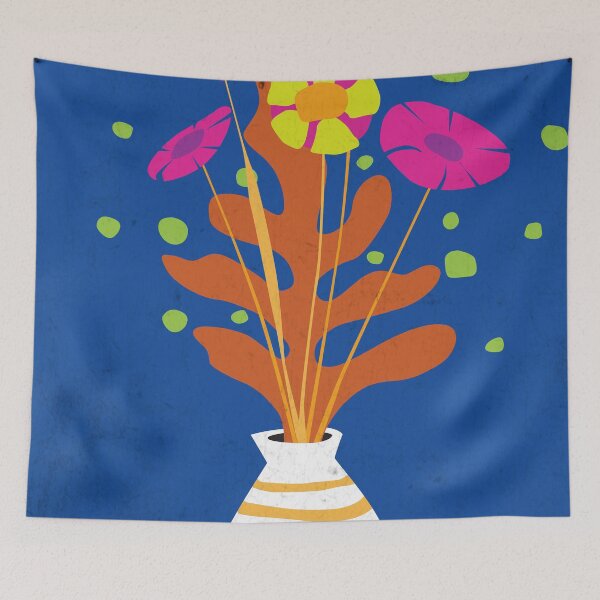 Item preview, Abstact Flower and Vase No.3 Papercut Style - Rough designed and sold by WallGarden.