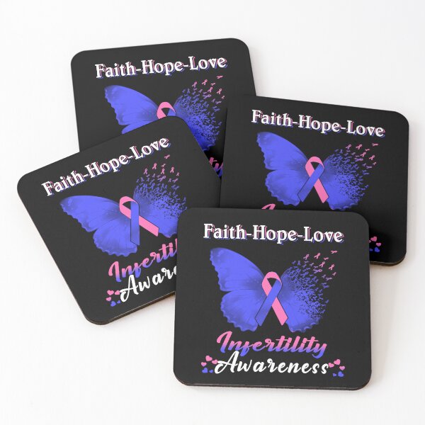 Item preview, Faith Hope Love Butterfly Infertility Awareness designed and sold by Gillosina.