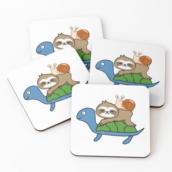 Item preview, Cute Turtle Snail And Sloth designed and sold by virillanissa.