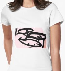 Classic, supreme deisgn of Pudu Davies reacting to a situation Women's Fitted T-Shirt