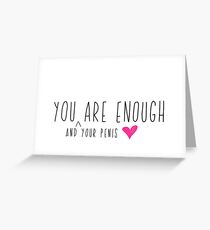 Naughty Card. Boyfriend Card. You Are Enough Greeting Card