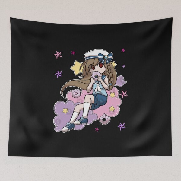 Item preview, Anime Sailor Girl eating Cat Donut designed and sold by KamleshChokshi.