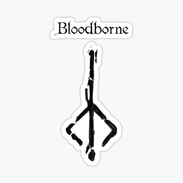 Of Bloodborne Hunter Symbol Black Sticker For Sale By Trentnin   St,small,507x507 Pad,600x600,f8f8f8 